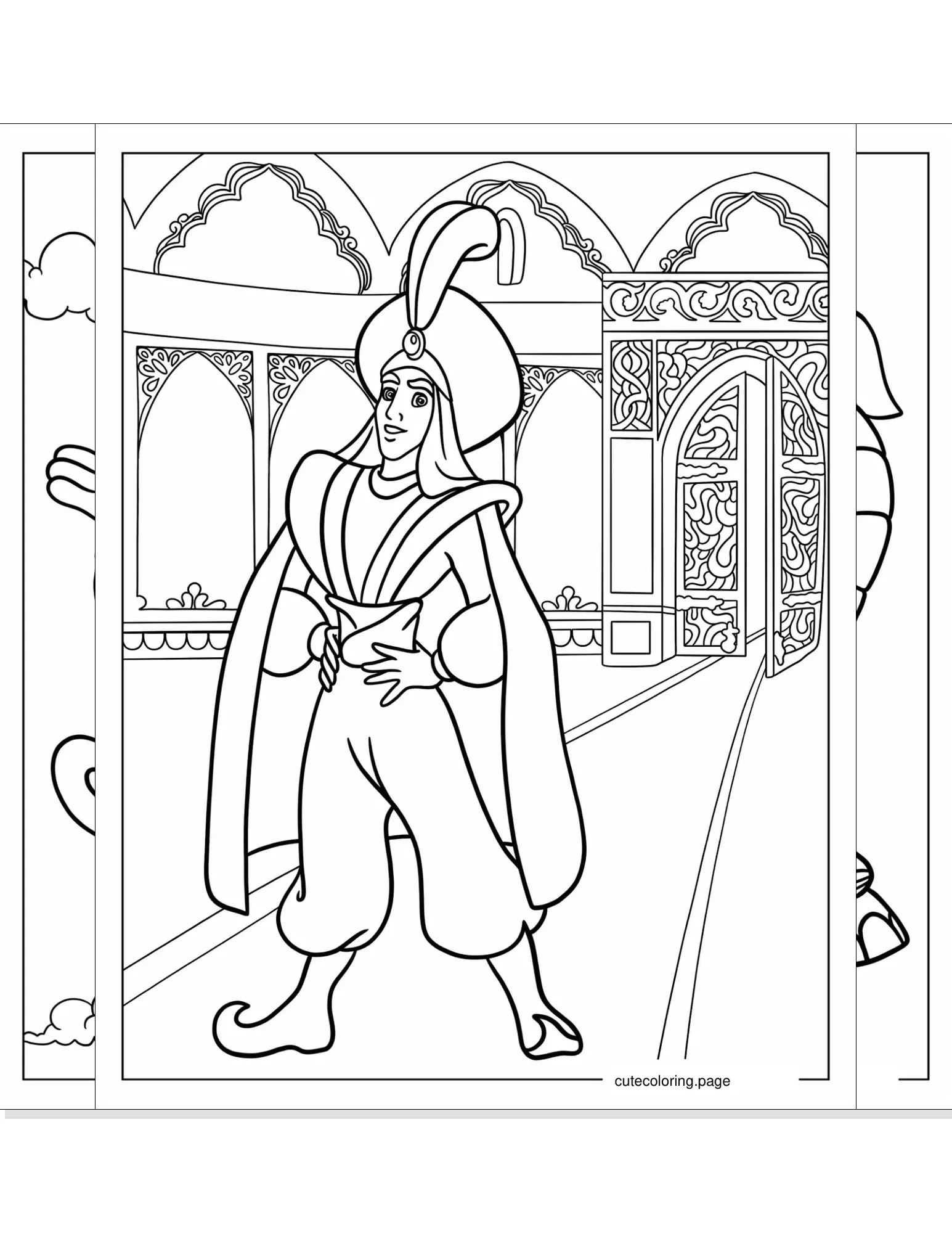 aladdin coloring pages coloring page