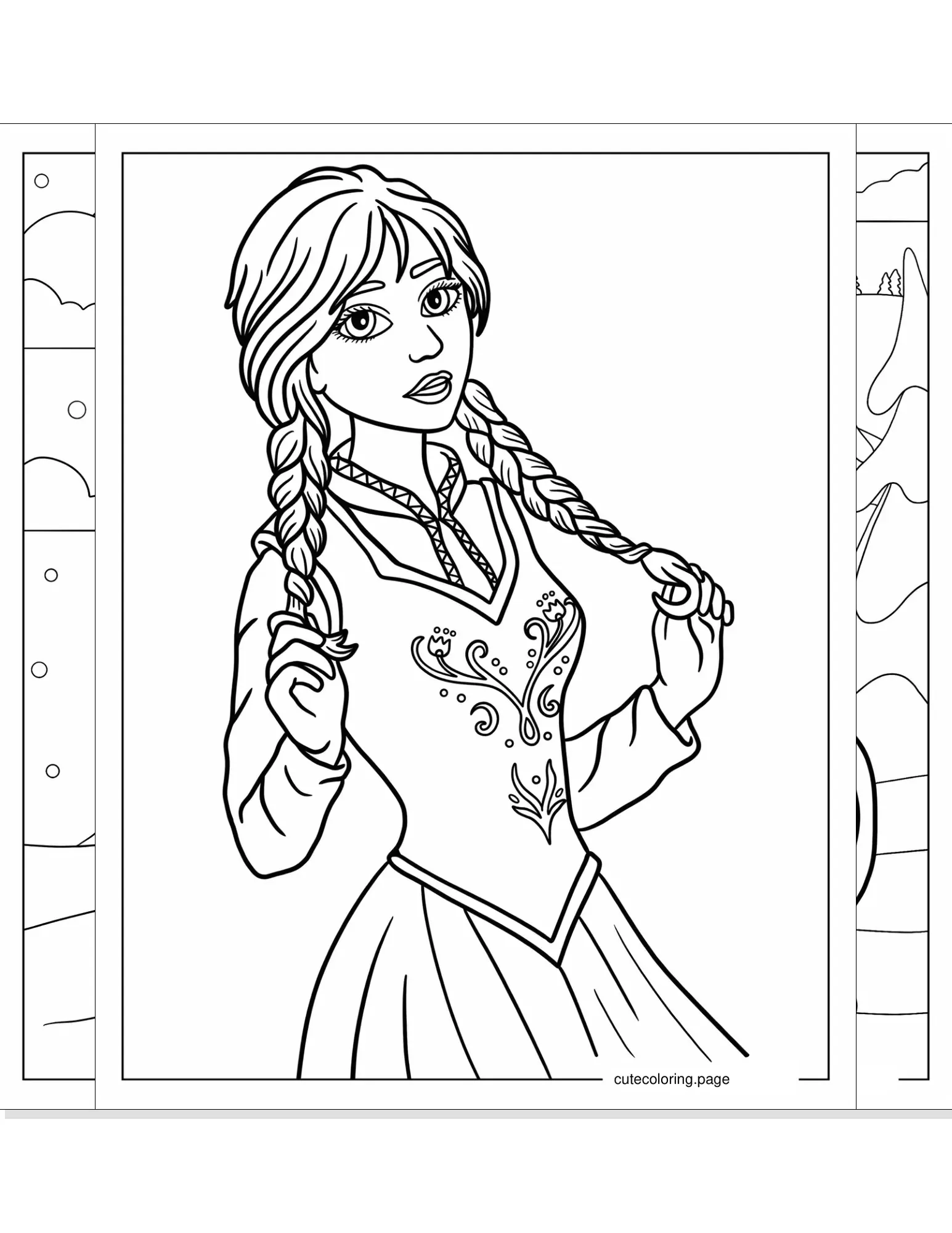 anna coloring pages coloring page