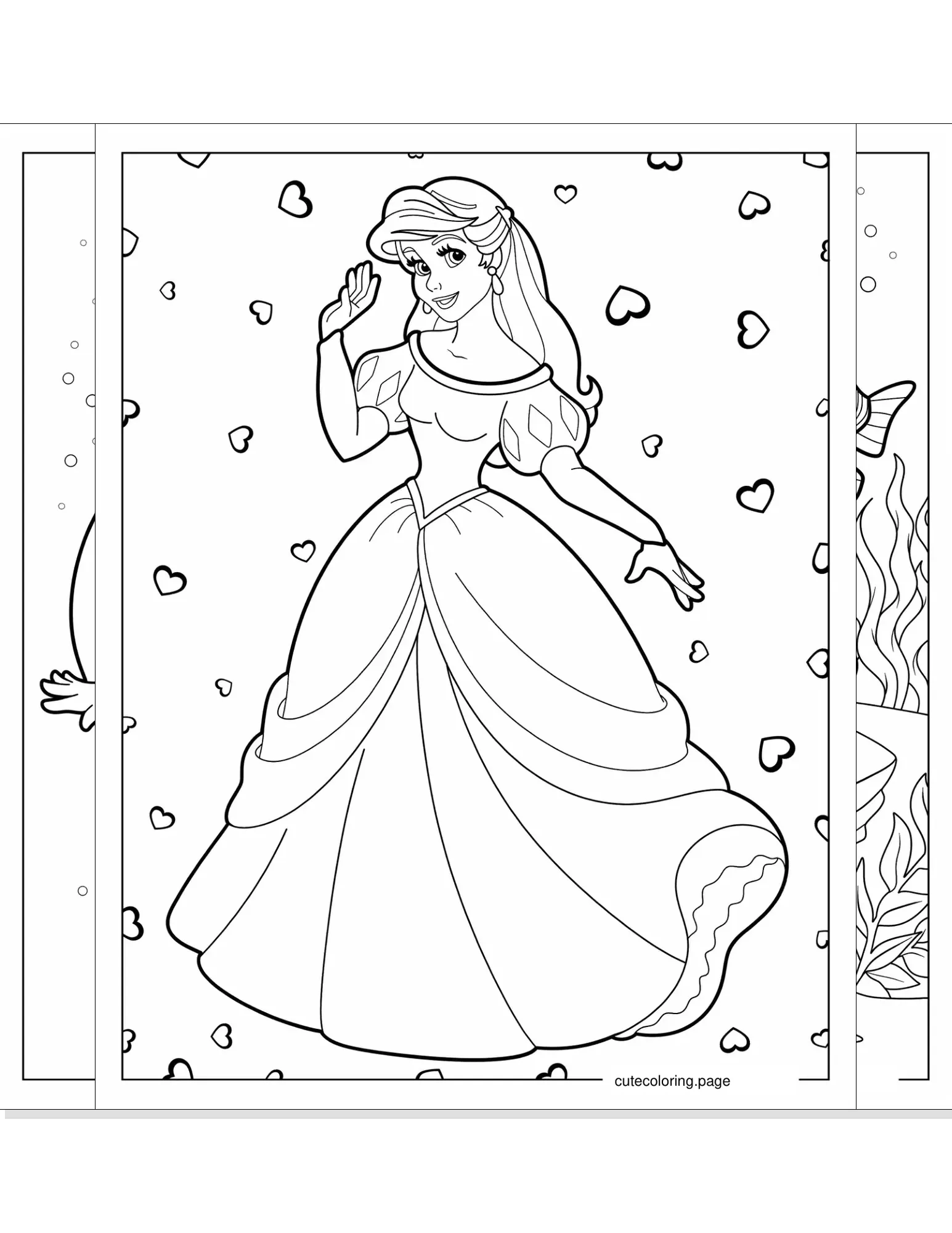 ariel coloring pages coloring page