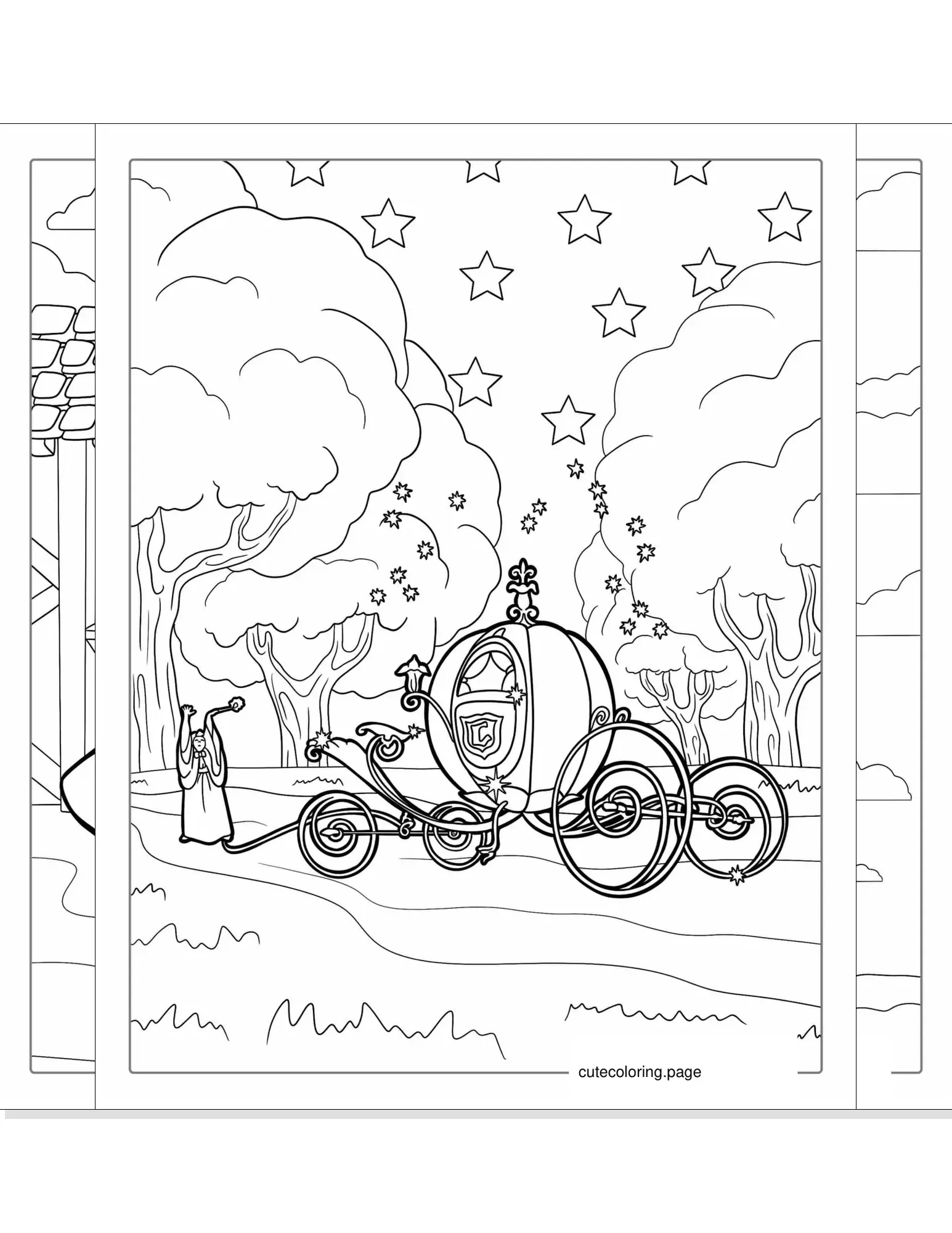 cinderella coloring pages coloring page