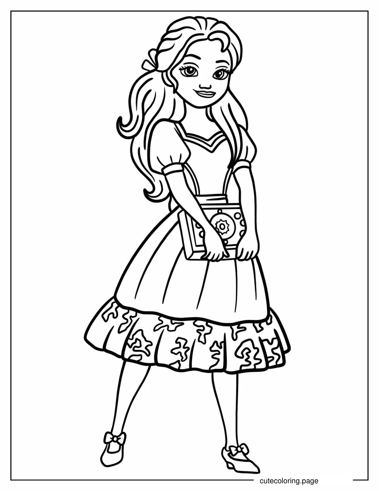 Kawaii Princess Isabel Coloring Sheet For Kids coloring page