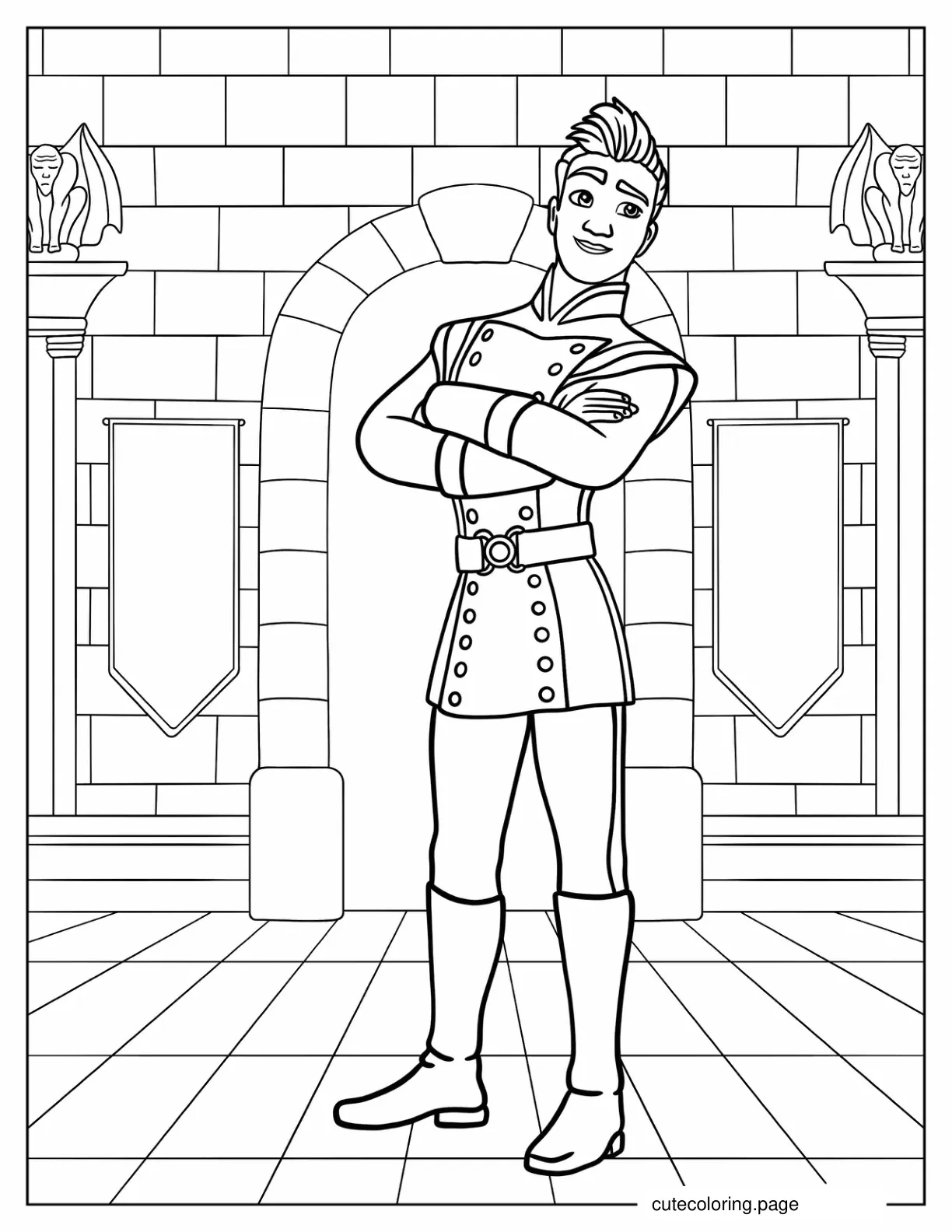 Lieutenant Gabriel _Gabe_ Nunez coloring page