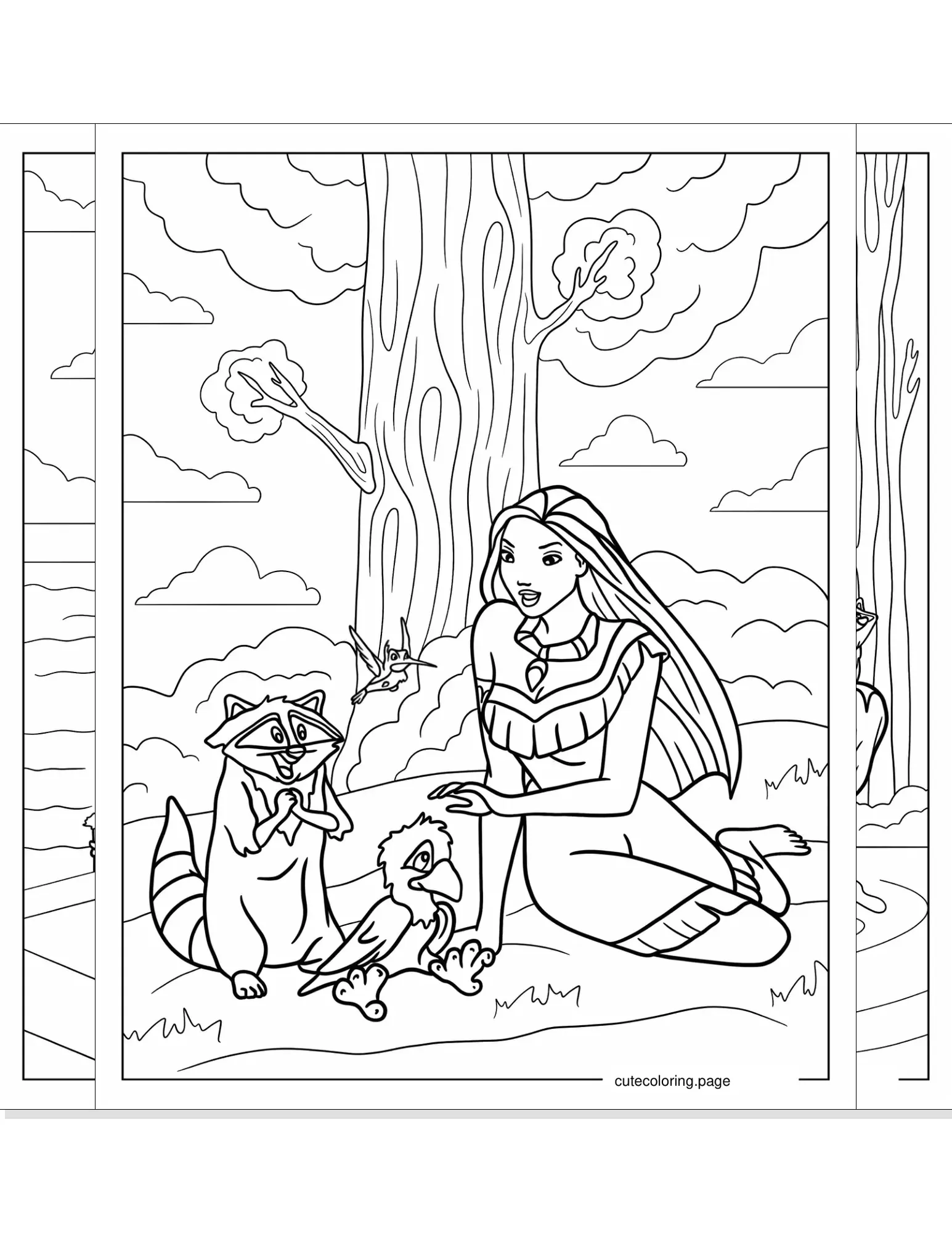 pocahontas coloring pages coloring page