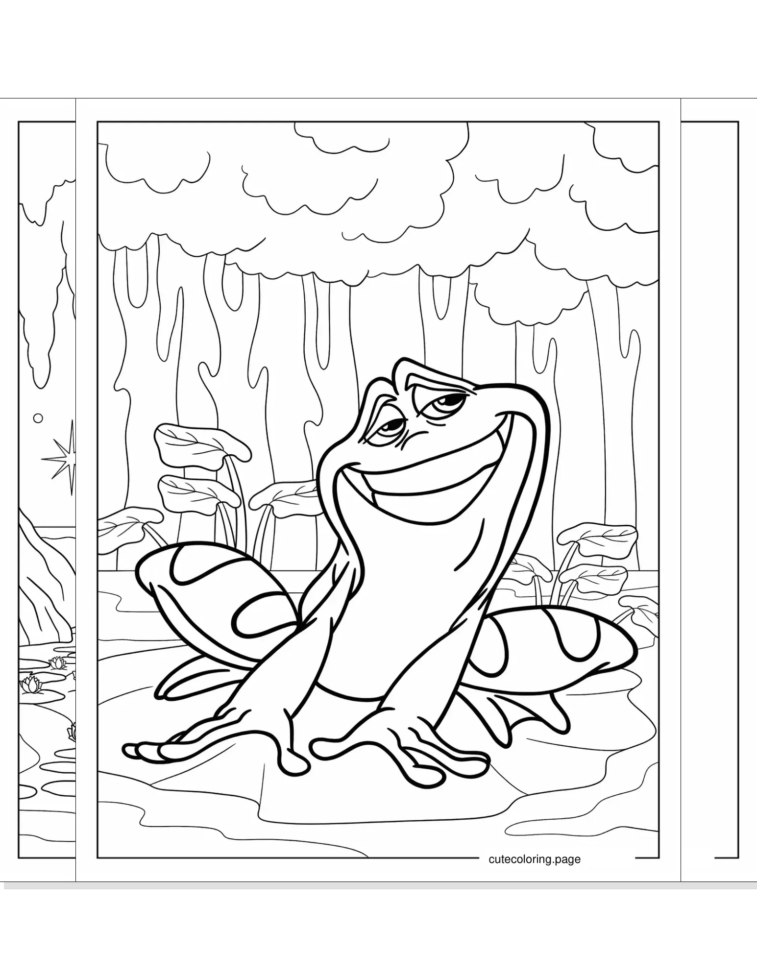 princess and frog coloring pages coloring page