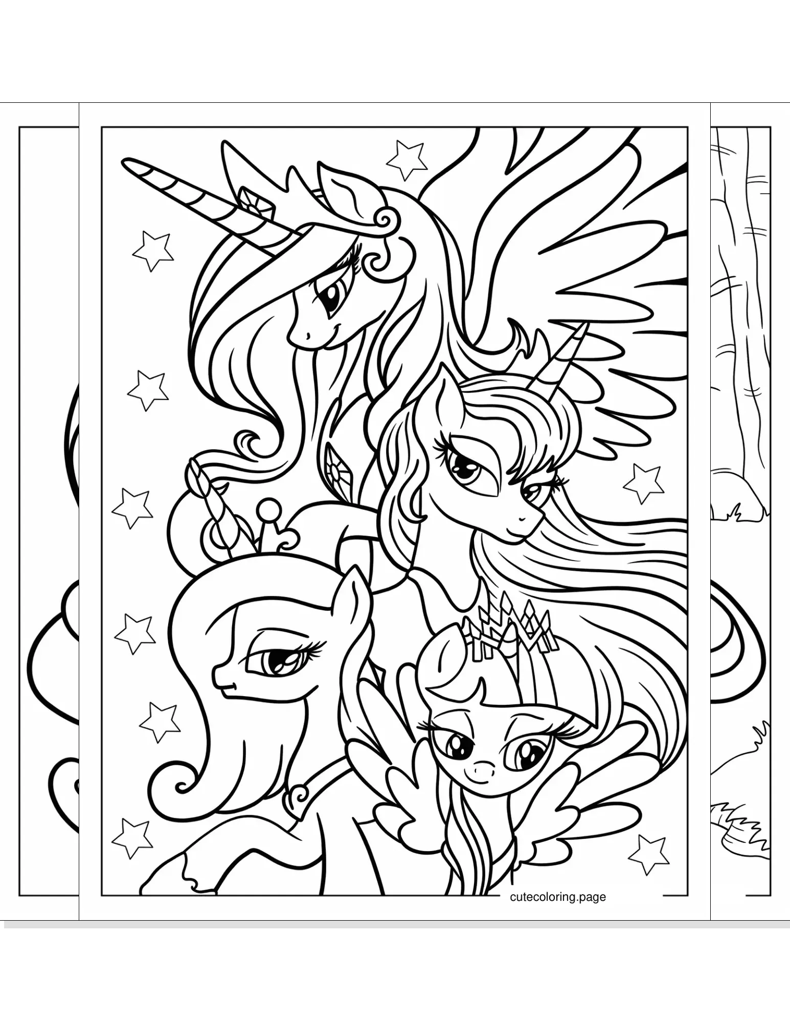 princess celestia coloring pages coloring page