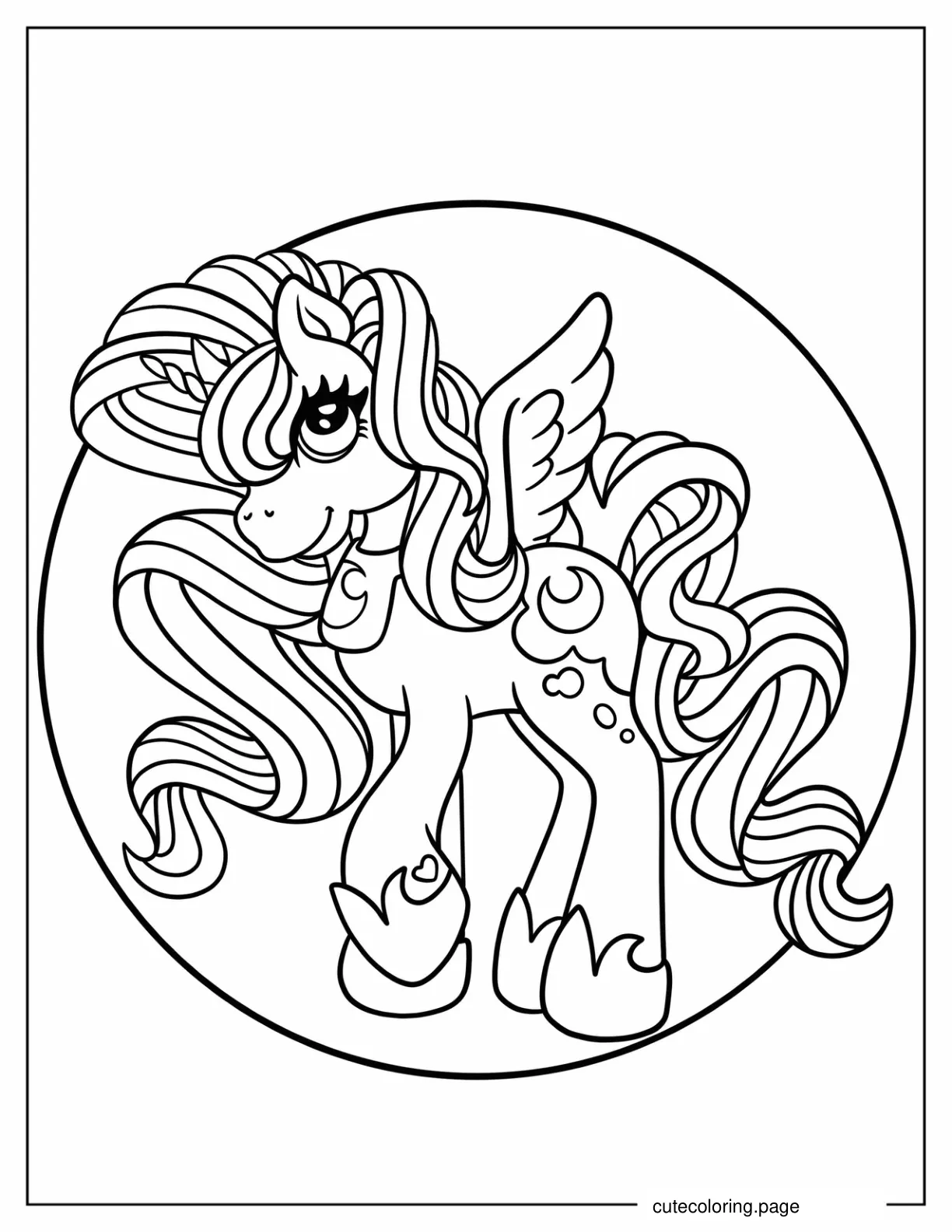 Simple Princess Luna Coloring Page For Kids coloring page