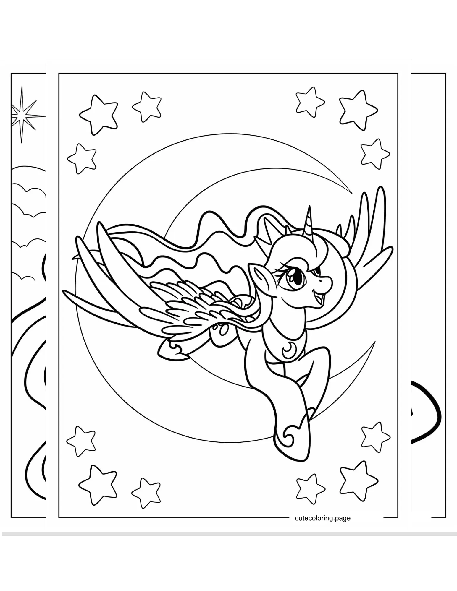 princess luna coloring pages coloring page