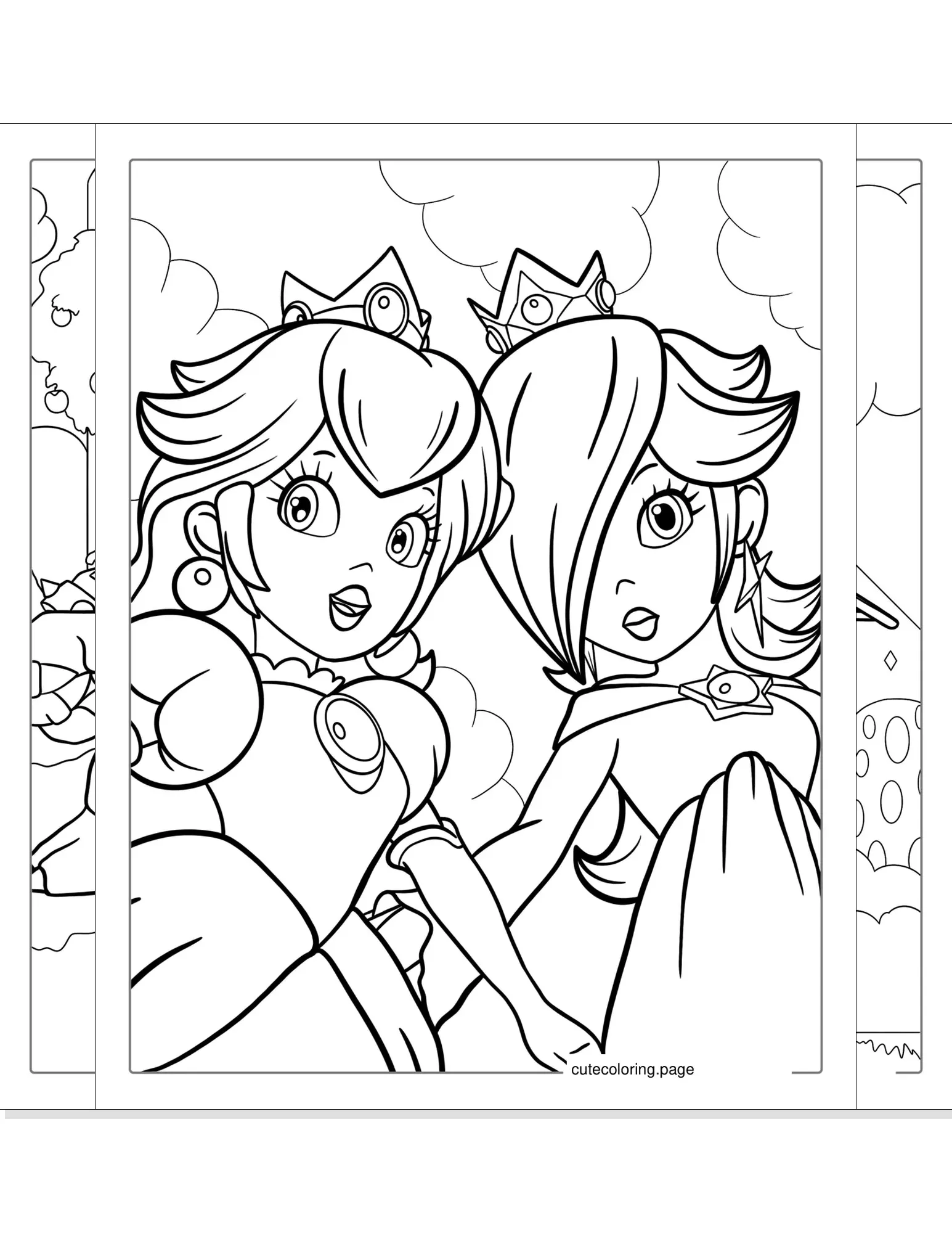 princess peach coloring pages coloring page