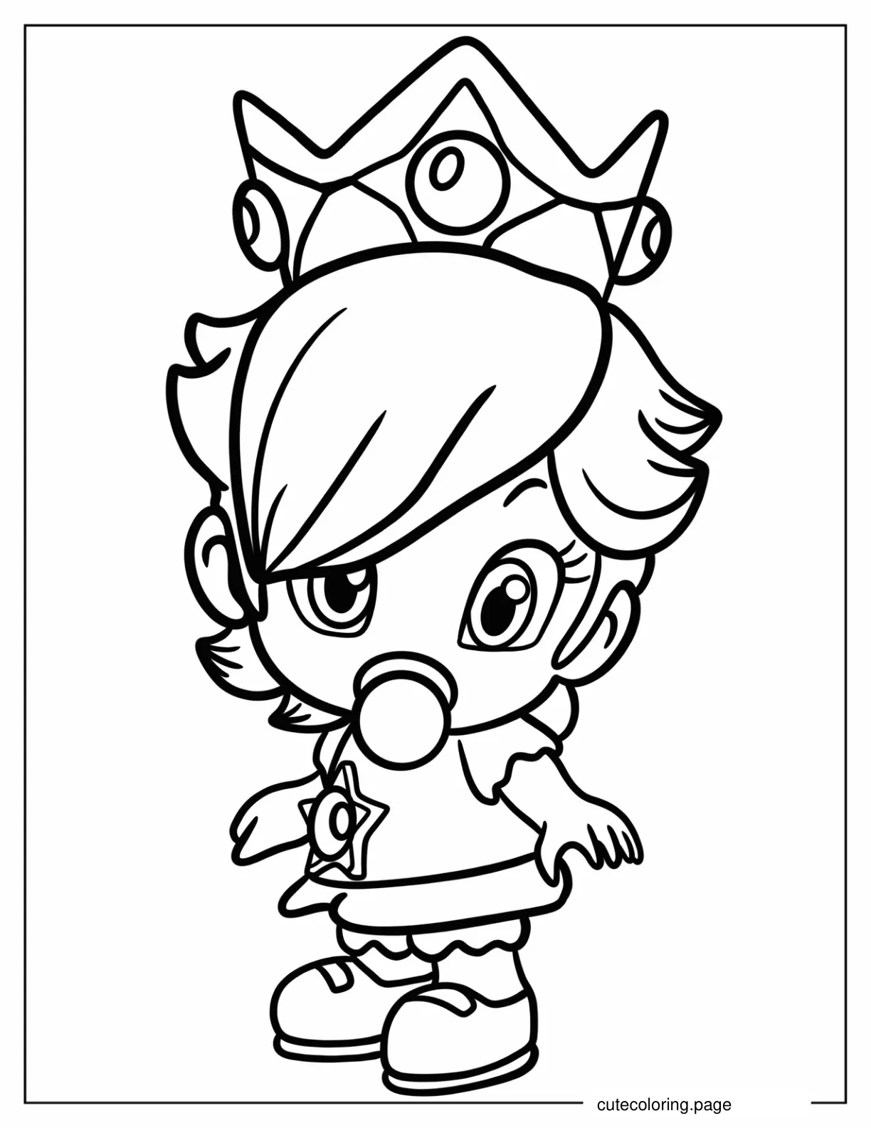 Kawaii Baby Rosalina Coloring Page For Kids coloring page