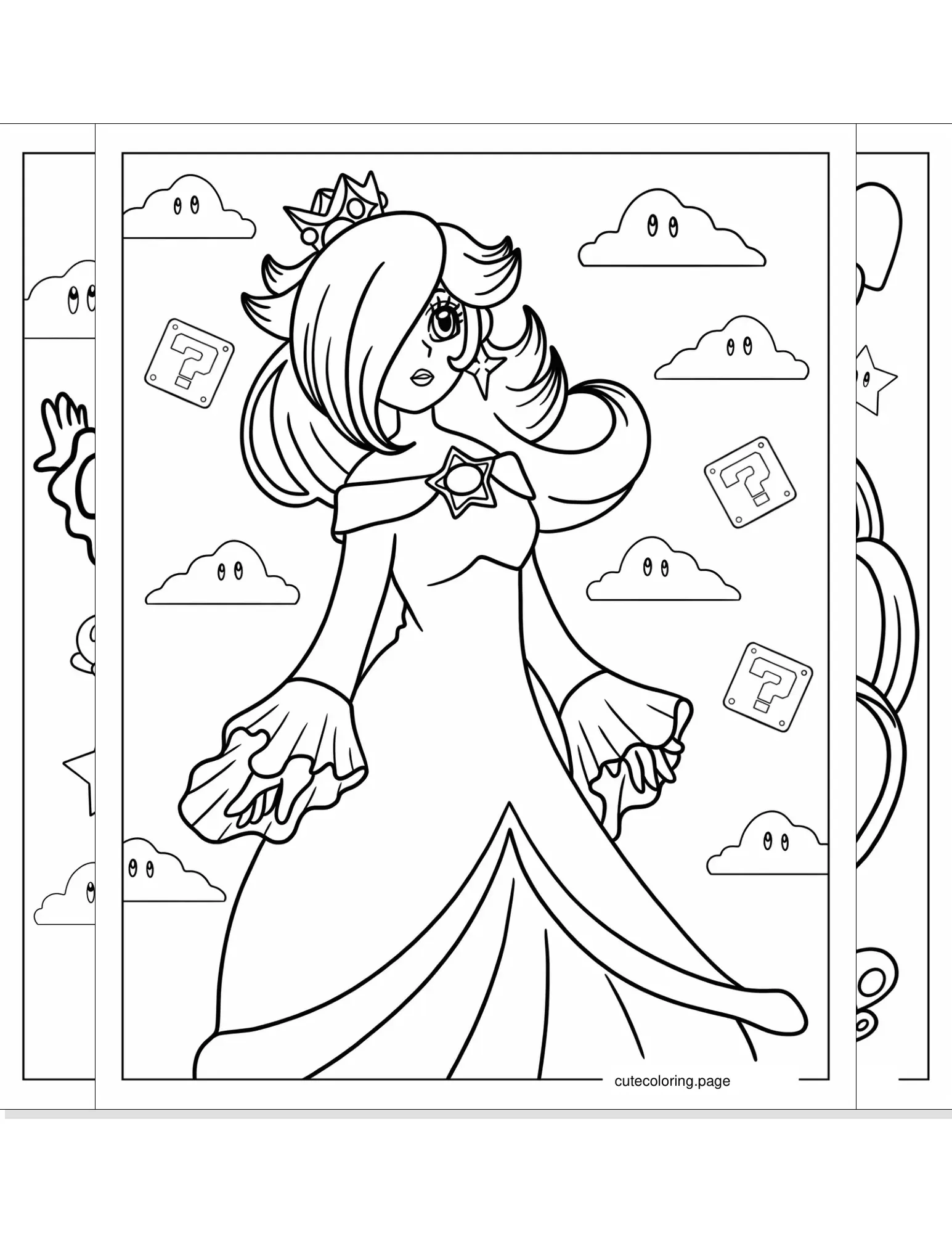 rosalina coloring pages coloring page