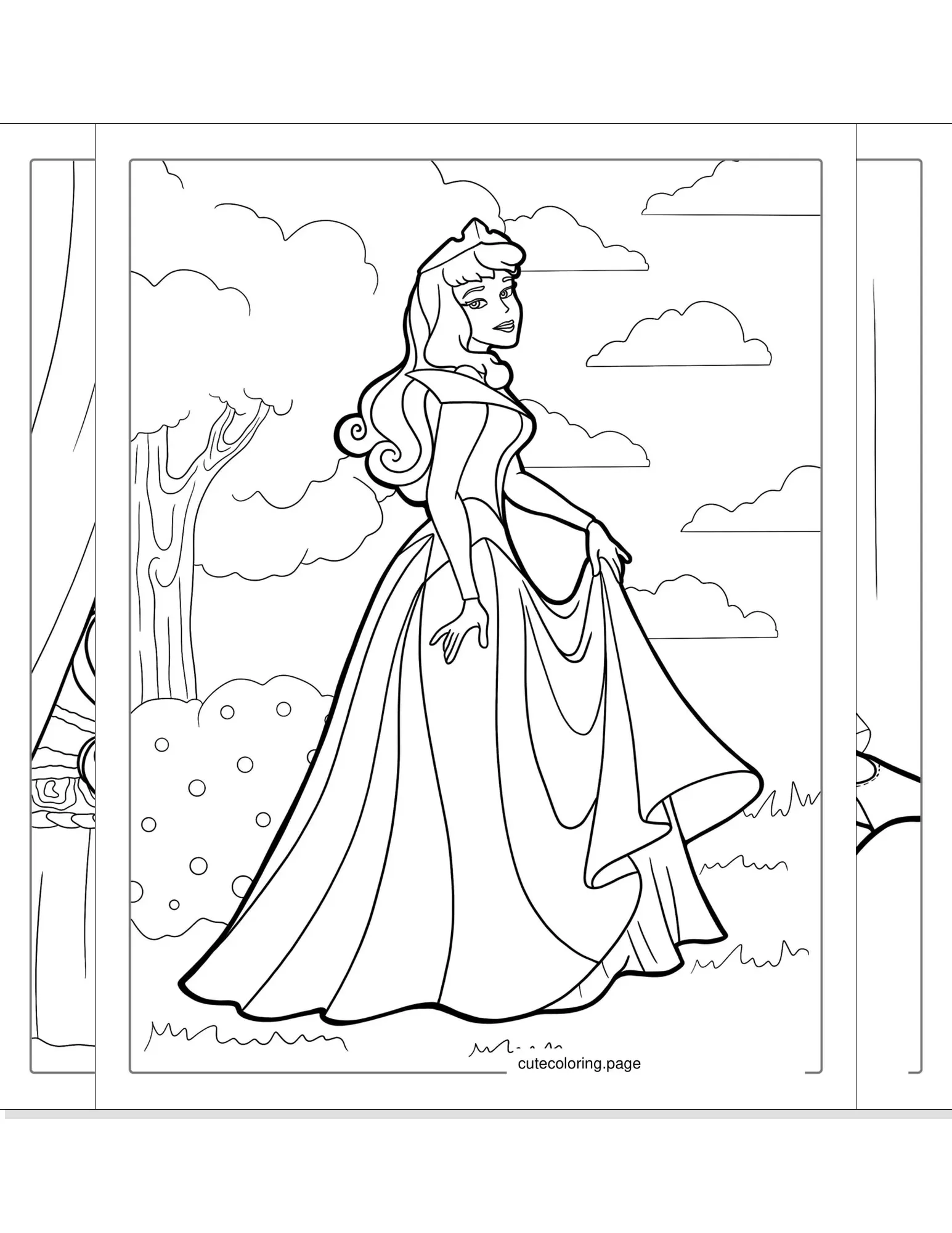 sleeping beauty coloring pages coloring page