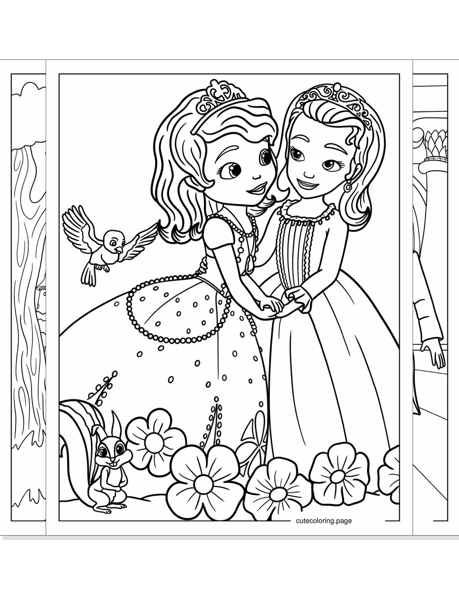 sofia the first coloring pages coloring page