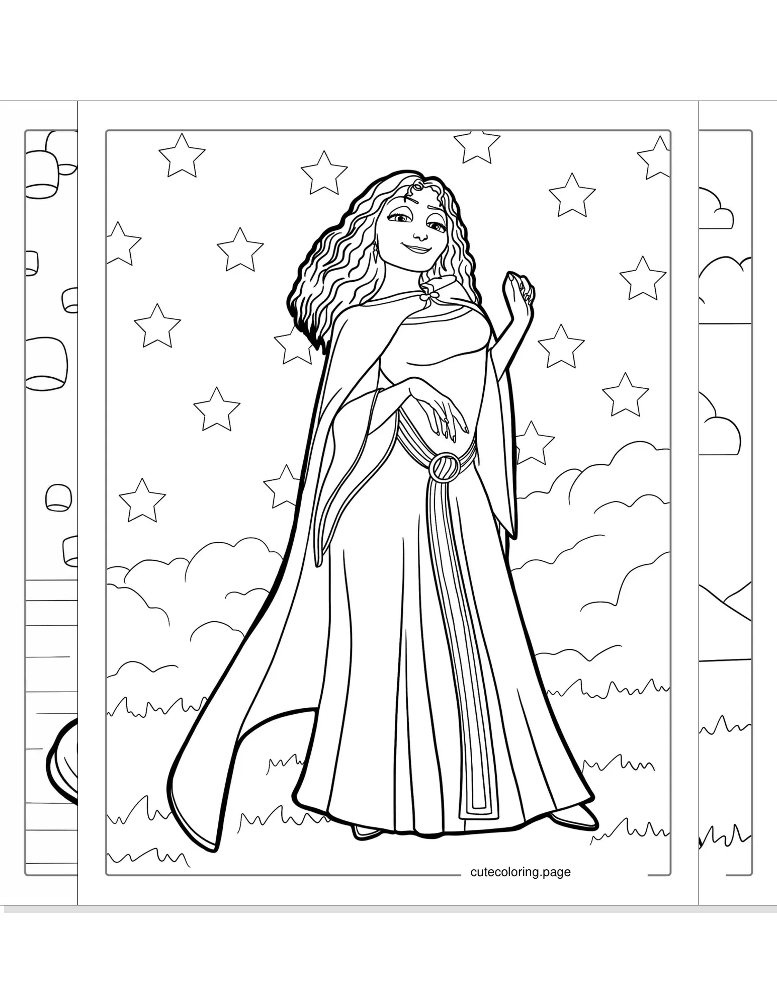 tangled coloring pages coloring page